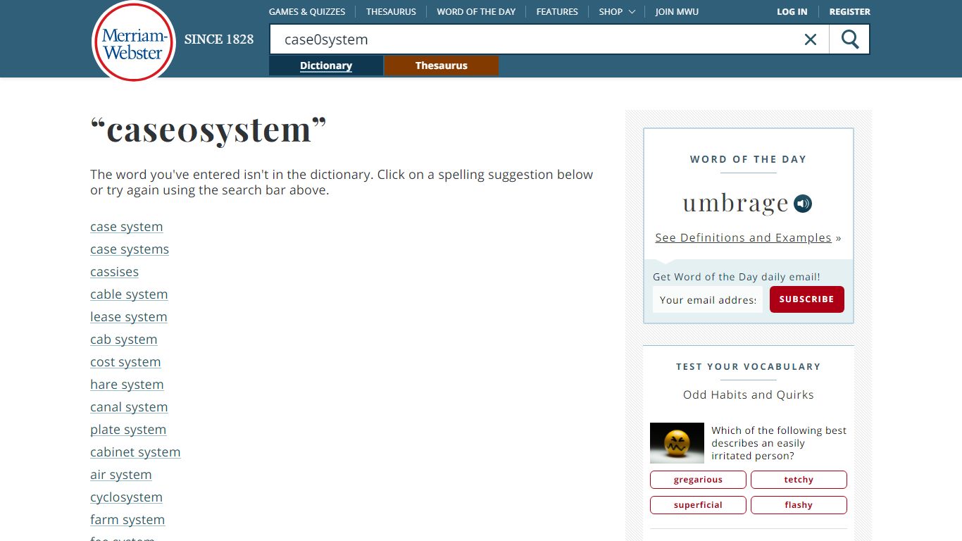 Case system Definition & Meaning - Merriam-Webster